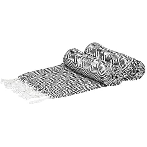 Nicola Spring Dark Grey Turkish Cotton Towels Cover