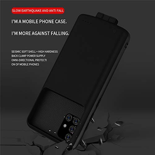 Battery Charger Case For Samsung Galaxy A71 5G, 5000Mah Backup Power Bank For Galaxy A71 5G Charging Case Portable Charger A71 5G External Battery Case Black #TOP6