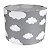 Produktbild Weiße Wolken Kinder/Kinder Grauer Baumwollstoff Schlafzimmer Lampe oder Pendelschirm von Happy Homewares