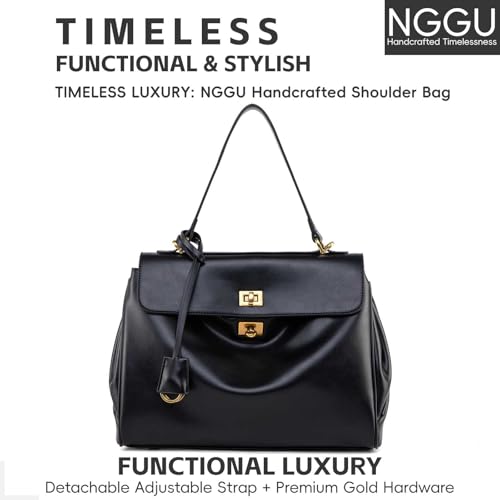 Bolso tote de ante y cuero para mujer miniatura 2