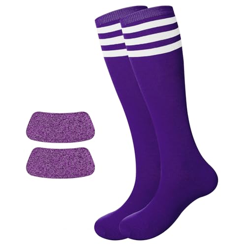 Image of Panitay 2 /12 /16 /24 Pairs Softball Soccer Socks Glitter Eye Black Stickers Team Spirit Accessories for Youth Women Sport Wear