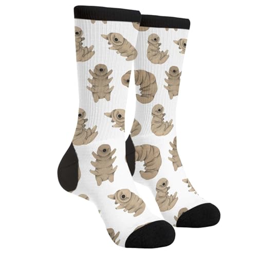 JIEKENMO Tardigrade Costume Bear Water Casual Unisex Novelty Fun Crew Socks Fashion Comfortable Men And Women Crazy Dress Socks