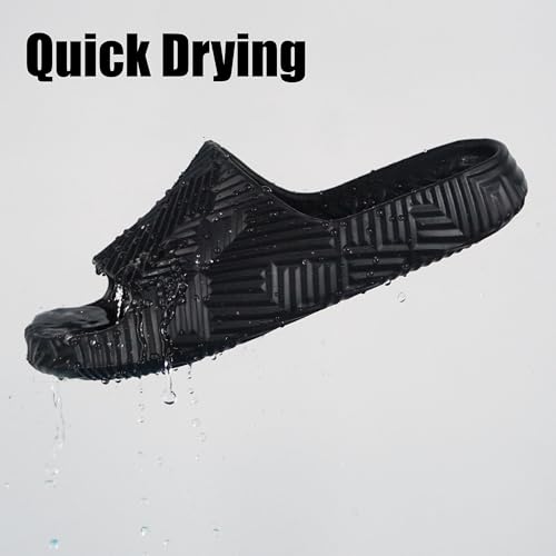 weweya slippers for women and men - bathroom shower shoes - non slip house slides - lightweight beach sandals