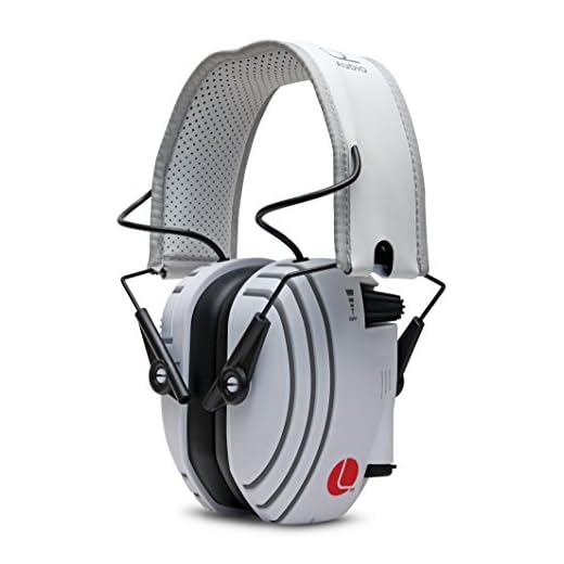 Lucid Audio AMPED Sound Amplifying Hearing Headphones - White/Gray On-The-Ear (Hearing protection, headphones, hearing enhancement, hearing amplifier, sound reduction, tv enhancement, noise reduction)