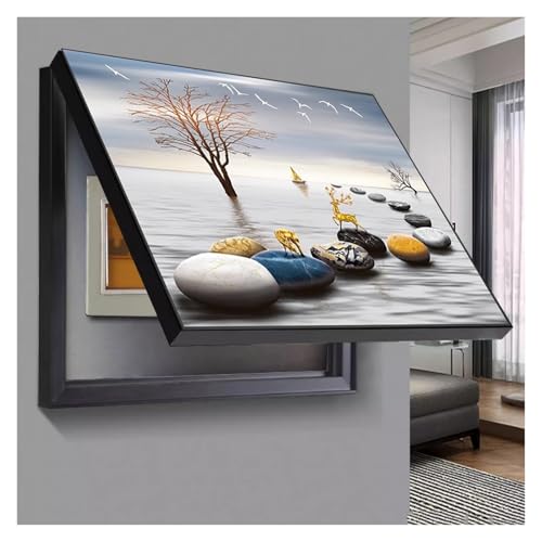 Boîte de distribution couvercle 55 x 45 cm déco amovible intérieur