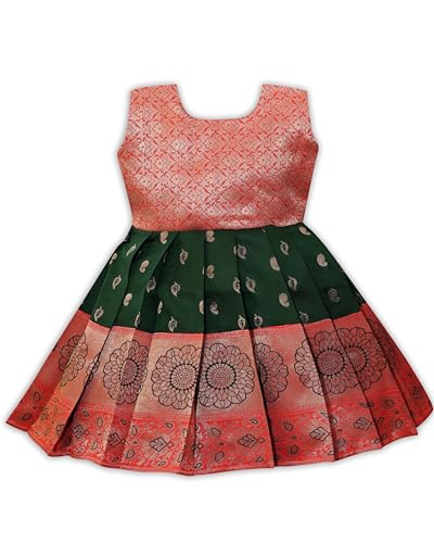 PW PLATYPUS WORLD Baby Girls South Indian Traditional Pattu Pavad...
