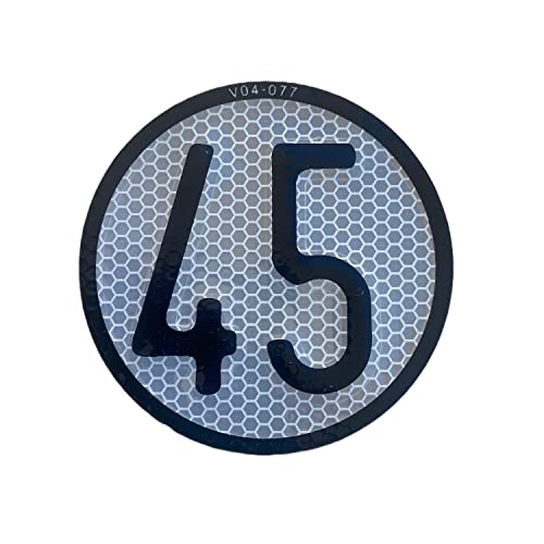 AUTOZOCO Placa Disco de Velocidad 45 Km/h V4 homologada Quad y ATV - Placa velocidad V4-45P - HOMOLOGADO - vehículos especiales y quads - agricola