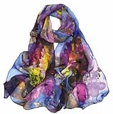 Xyueanlo Scarfs for Women Fashion Scarves Print Pattern Lightweight Sunscreen Scarf Wraps Shawls (Purple)