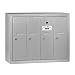 Salsbury Industries 3504ASU Surface Mounted Vertical Mailbox with 4 Doors and USPS Access, Aluminum