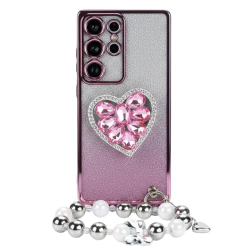 Image of Peeperly Back Cover Case for Samsung Galaxy S23 Ultra Scratch Resistant Anti-Slip TPU Shockproof Protective Durable Sweet Affair Case for Girls & Women(Pink)