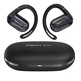 bluetooth ワイヤレスイヤホン 6つシリコンマイク搭載 AIスマートENC通話90時間再生2025最新bluetooth 5.4耳掛け型オープンイヤー イヤホンIPX7防水 全帯域HIFI音漏抑制 超低遅延 ブルートゥースイヤホン骨伝導の革新会議/運動/ゲーム/通学/通勤/用iPhone/Android対応 (ブラック)