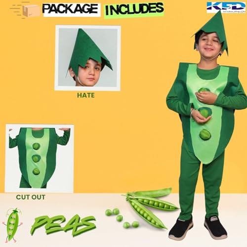 Image of Kaku Fancy Dresses Fruit and Vegetable Costume Paper Cutout with Cap For Kids | Healthy Food Costume For Boys & Girls (Tracksuit Not Included)