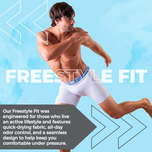 Turq OG Mens Underwear Boxer Brief | Chafe Free, Moisture Wicking, Athletic & Swimming Underwear for Men w/Freestyle Fit2