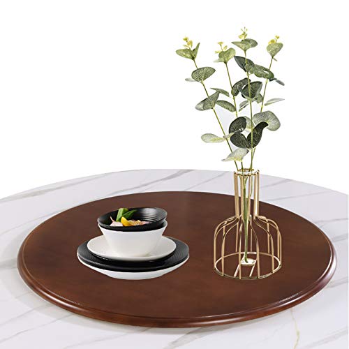 Plato de madera resistente con bandeja giratoria fina 3
