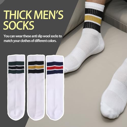 6 Pack Men's Athletic Cushion Running Socks - Performance Breathable Crew for Outdoor Sports2