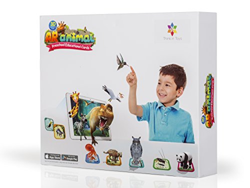 3D Animal Flash Cards. Introduction to Dinosaurs, Land and Sea Animals, Birds and Insects. Interactive Augmented Reality Game for Endless Discovery, Storytelling and Sounds