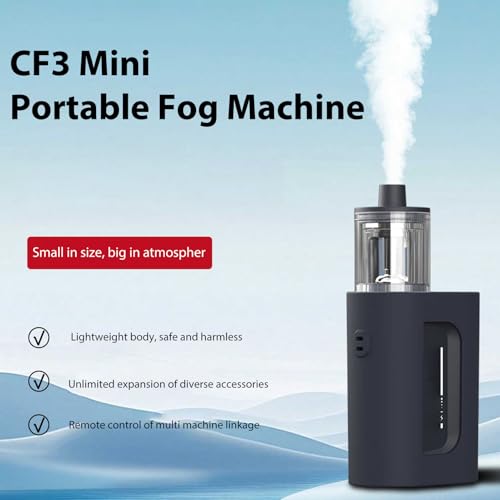 Máquina de humo portátil Andoer de 30 W con control remoto, 5 niveles de densidad de humo para fotografía, transmisiones en vivo, bodas y actuaciones en escenario, ligera con sensor de inclinación miniatura 2