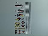  cut-it folientechnik & design RC007 / Aufkleber Set Modellbau 30x17cm Old School 76 Hai Shark Flagge Tuning 1:18 Auto RC Champion