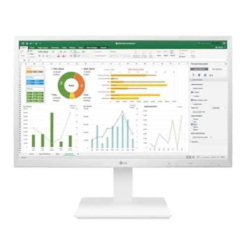 LG 27BK55YP-W monitor de 27 pulgadas LED IPS FullHD con diseño ergonómico para tu escritorio