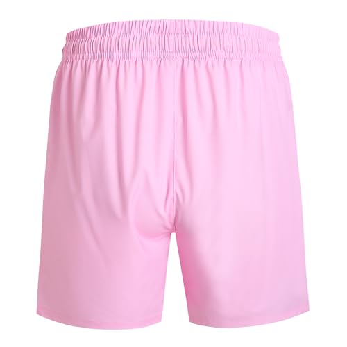 Pullonsy Men's Swim Trunks Quick Dry Board Shorts with Zip Pockets Beach Swimwear Bathing Suits2