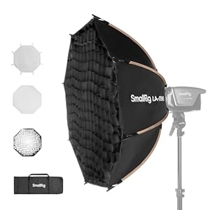 SmallRig 35″/90cm Softbox LA-O90 Quick Release Octagon Soft Box for Bowens Mount COB Lights for SMALLRIG for Neewer for Aputure for Godox