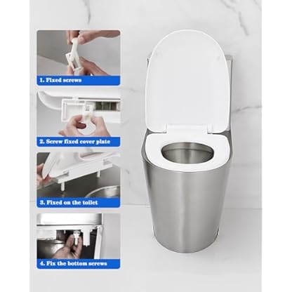 304 Edelstahl-Spül-WC, Frostschutz, riss- und geruchsresistent, ideal für Krankenhäuser, Züge, Wohnmobile und hygienisch – Bild 5