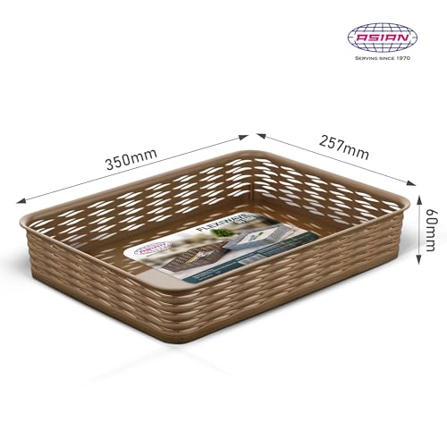 Image of FLEXIWAVE A4 TRAY (POLY) COFFEE BROWN