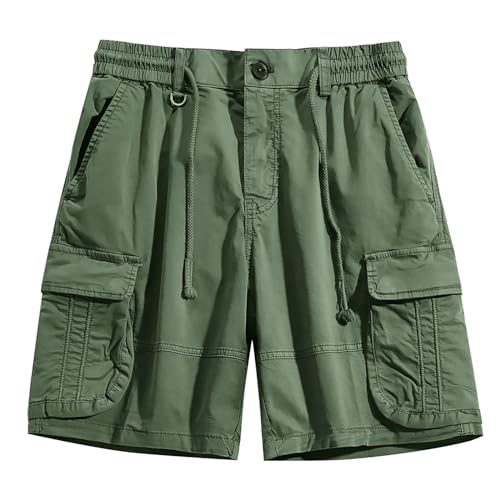 Short cargo homme ample avec taille élastique pour rando et travail