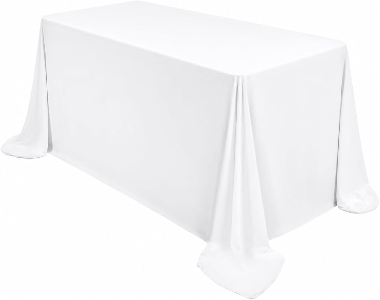 FXKS 1 Pack White Tablecloth for Rectangle Table 229 x 335 cm