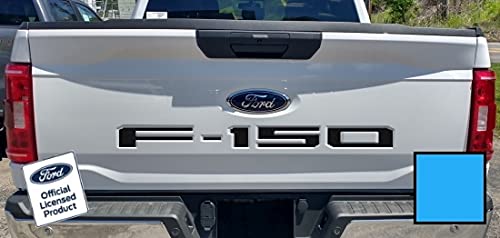 Decal Mods 2021-2026 Tailgate Insert Decals Letters Inlays Indent Stickers (Thin Decal) for Ford F150 (2021-2026) (Grabber Blue) - CGRABLUE