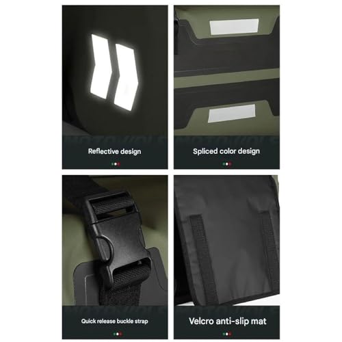 Alforjas para motocicleta para NIU MQi GT100 producción actual, alforjas dobles de lado, gran capacidad, equipaje para motocicleta negra miniatura 7