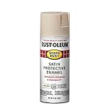 Rust-Oleum 7793830 Stops Rust Spray Paint, 12 oz, Satin Shell White
