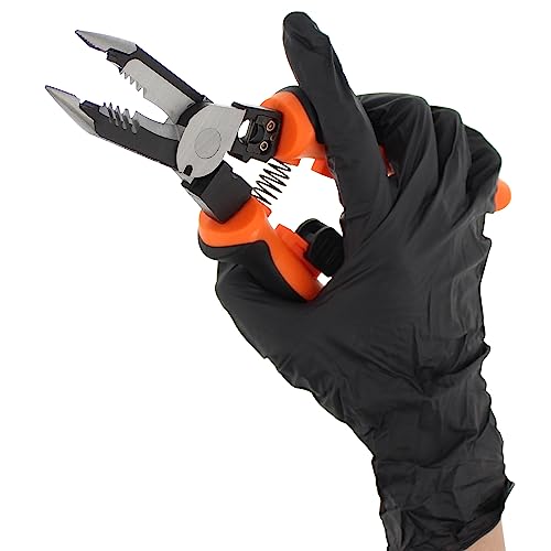Abn Needle Nose Pliers Set 8-Inch 1Pk - Ergonomic Multi-Use Wire Stripper - Wire Crimper Cutter Stripper Tool 10-18 Awg #TOP3