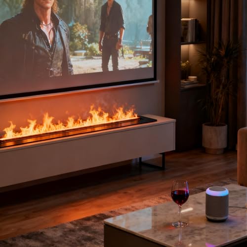 Water Vapor Fireplace smart app control and timer features