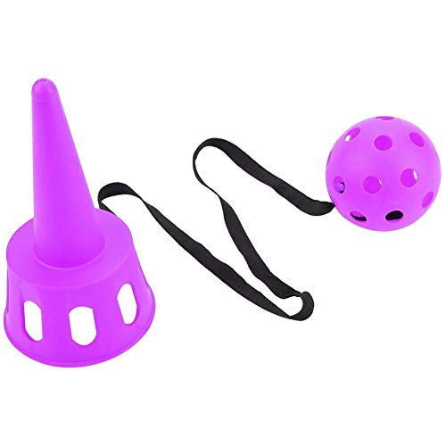 VGEBY1 Catching Balls Toy, Ball Throw Game Cup & Ball Game Set for Children Kids(Purple)