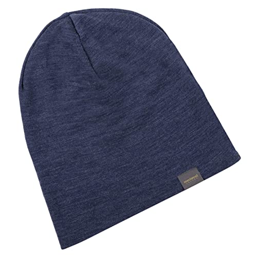 MERIWOOL Unisex Merino Wool Cuff Beanie Winter Hat for Men and Women