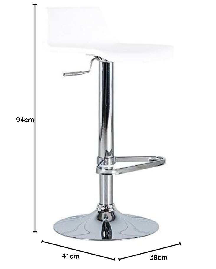 Tabourets Stones Fred Polypropylène Blanc - Lot De 2 Pièces Design