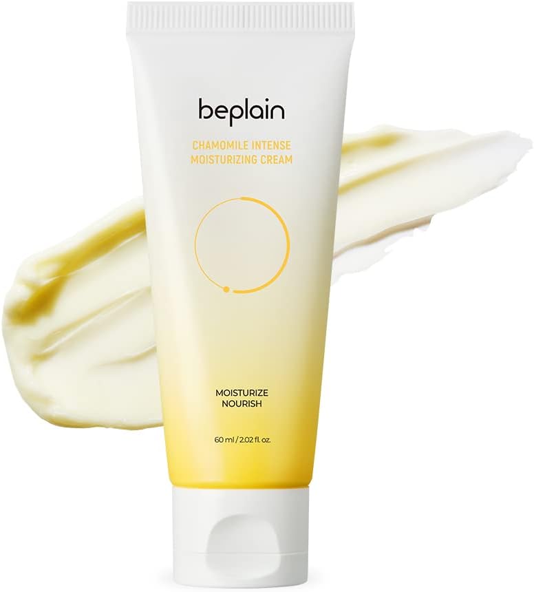 Be Plain Ceramide skin barrier cream (2.02 fl oz / 60ml) | Chamomile Intense Moisturizing Facial Cream | Daily soothing & nourishing treatment for sensitive skin | Korean skin care