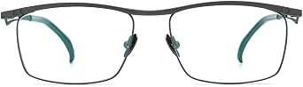 FONEX Pure Titanium Glasses Frame Men Square Magnet Clip On Eyeglasses with Polarized Lens