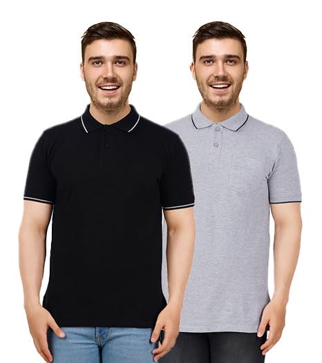 Wunderbars Kids Polo Tshirt Black Grey