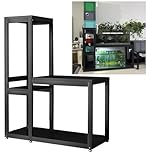 Heavy Duty Aquarium Stand for Large Fish Tanks, Sturdy Steel Terrarium Shelf, Space-Saving Display Rack for Reptile and Aquatic Habitats in Living Room