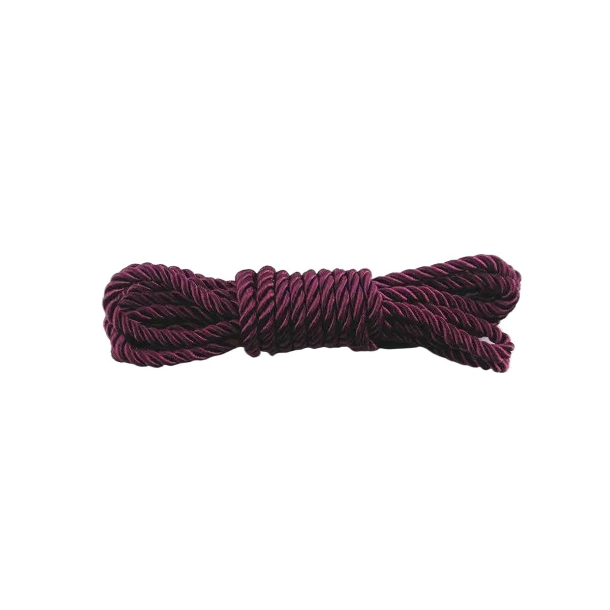 Macrame Rope Twisted String,Diameter:5mm Cord DIY Bracelet Wax Thread Length:5m(19 Violet)