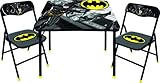 DC Comics Batman 3 Pc Table & Chair Set, Black