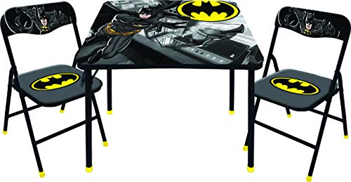 Batman 3 Pc Table & Chair Set, Black