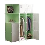 ffshop Armoire Portable Armoire Portable Armoire Armoire Armoire modulaire casier Pliable adapté aux Chaussures de vêtements de Chambre à Coucher Armoire à Combinaison (Size : A)