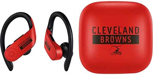 Skinit Decal Audio Skin Compatible with PowerBeats Pro - Officially Licensed NFL Cleveland Browns Orange Performance Series Design