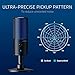 Razer Seiren X für PlayStation - USB Kondensator-Mikrofon für Streaming auf der PS4 und PS5 (Kompakt mit Schockdämpfer, Superniere Aufnahmemuster, Stumm-Taste) Schwarz-Blau