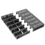 stazuvrt Drawer Front Spacers 12PC - Plastic Cabinet Panel Alignment Tool, Hands-Free Installation Jig for Consistent Spacing, Fits 15-17mm 18-20mm 22-23mm Boards for Woodworking & DIY (Black)