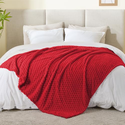 Image of BEDELITE Red Large Throw Blanket for Couch, Cozy Gifts for Women, 50 * 70