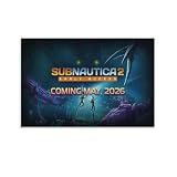 Photo of the MERYHMDKS Subnautica 2 Official Announcement Poster Canvas Print 08x12 inch
